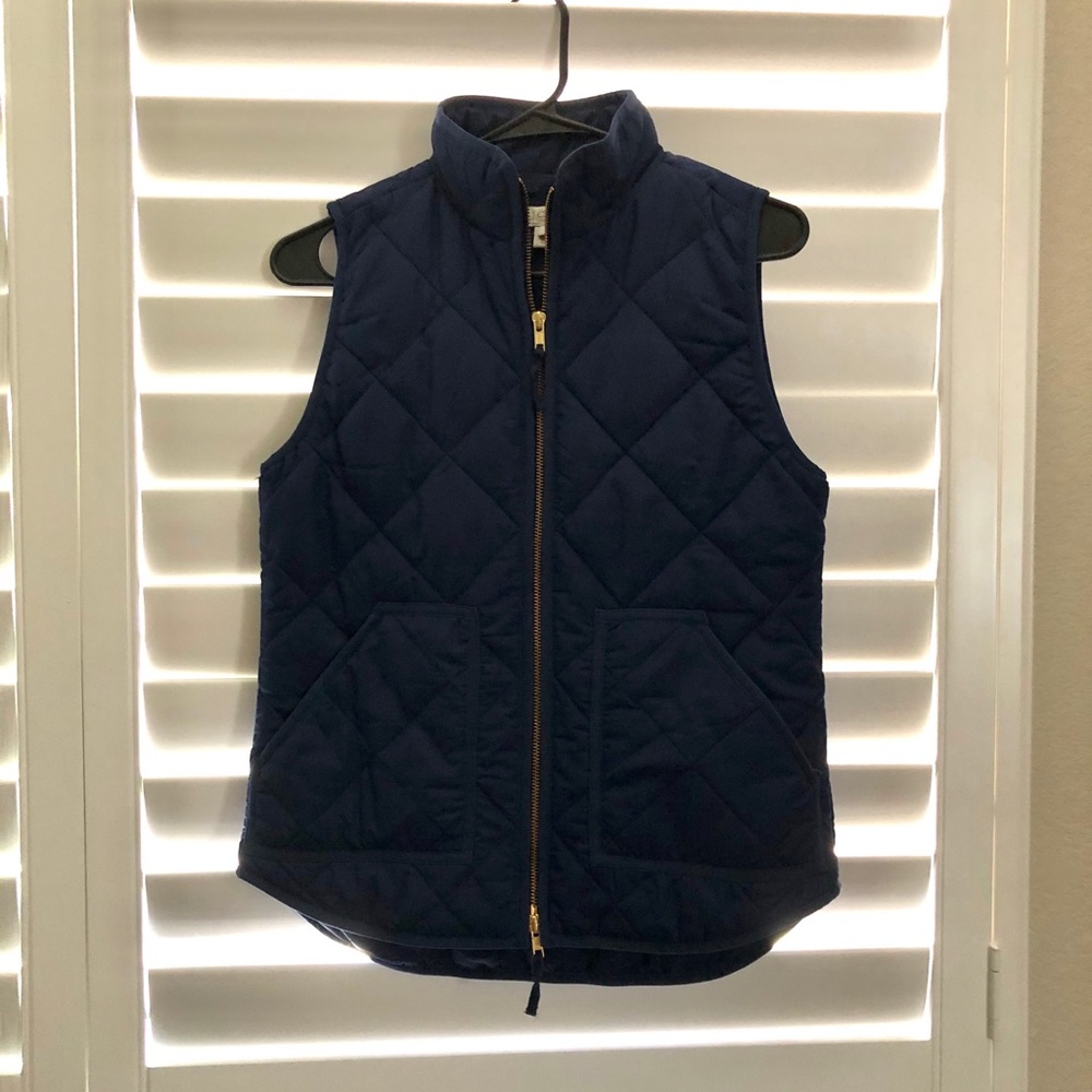 JCREW Quilted Vest - Navy